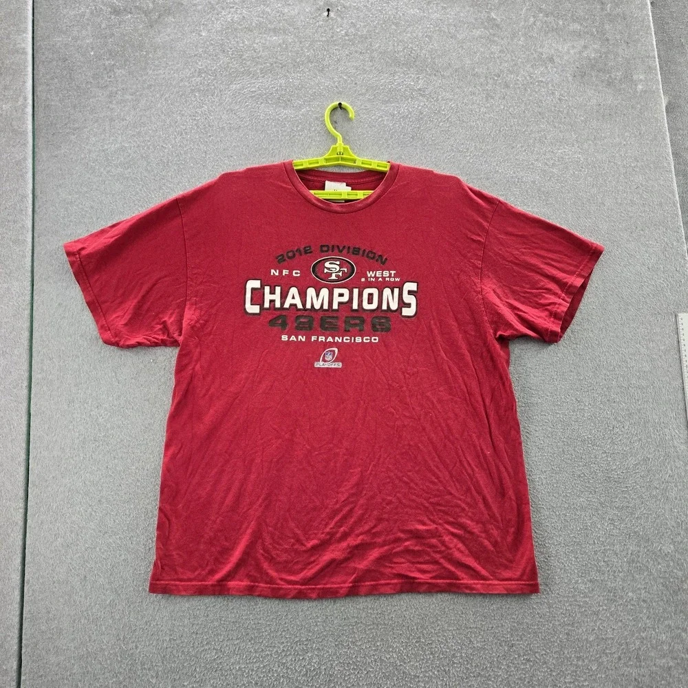 San Francisco 49ers Men Shirt 2XL‎ Red NFL Team Apparel Champions Graphic